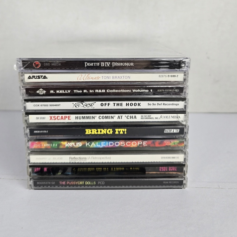 Mixed CD Lot 10pc R&B Hip Hop Pop Kelis Xscape Mary J Blige Pussycat Dolls 90s